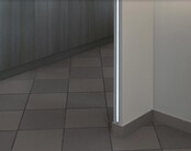 LED plafond profiel inclusief opaal afdekking 23.4 mm x 19 mm - GYPROC10ALU