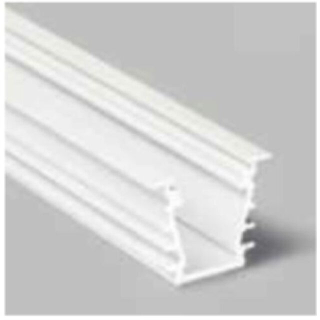 Wit LED plafond profiel inclusief opaal afdekking 23.4 mm x 19 mm - GYPROC10Wit