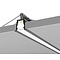 Luksus LED profielen Wit LED plafond profiel inclusief opaal afdekking 23.4 mm x 19 mm - GYPROC10Wit