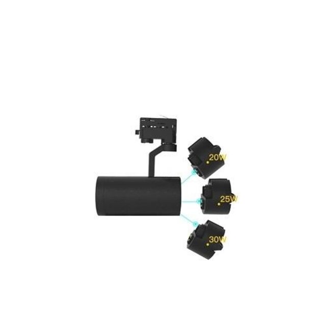 3- fase Trackspot Madrid, zwart, Railspot, LG60HE20000