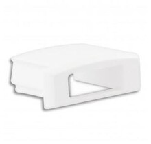 04WIT eindkapje met kabeldoorvoer