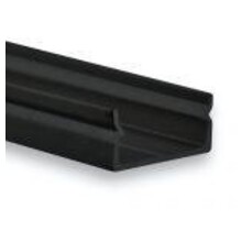 Zwart LED profiel inclusief klikafdekking 17,15mm x 7,4mm - 04ZWART