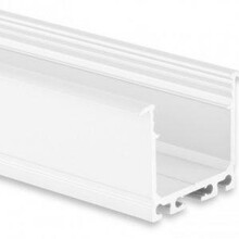 Wit LED XL inbouw profiel inclusief opaal klikafdekking 26,79mm x 36,22mm - XL07WIT