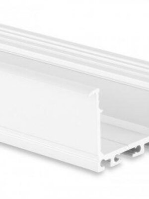Wit LED XL inbouw profiel inclusief opaal klikafdekking 26,79mm x 36,22mm - XL07WIT
