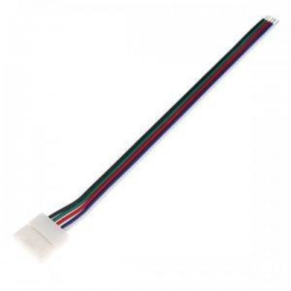Luksus LED connectoren  RGBW / RGBWW LED strip koppelstuk met 1-zijdig draad 10mm