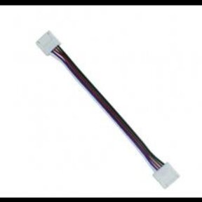 RGBW / RGBWW LED strip koppelstuk met 2-zijdig draad 10mm - IP20