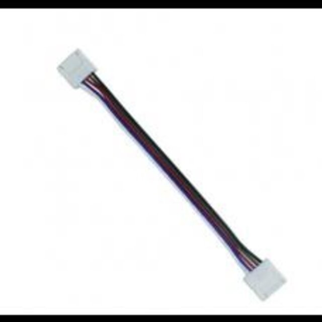 RGBW / RGBWW LED strip koppelstuk met 2-zijdig draad 10mm - IP20