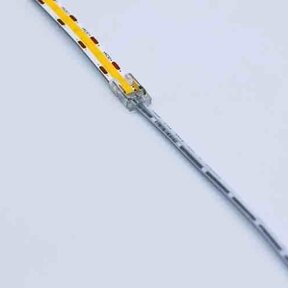 COB 8mm LED strip klik connector 1 zijdig draad - soldeervrij - ip20