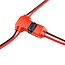 Luksus LED connectoren  3 weg T koppelstuk voor LED strips - T splitter Draad doorsnede: 18-24AWG