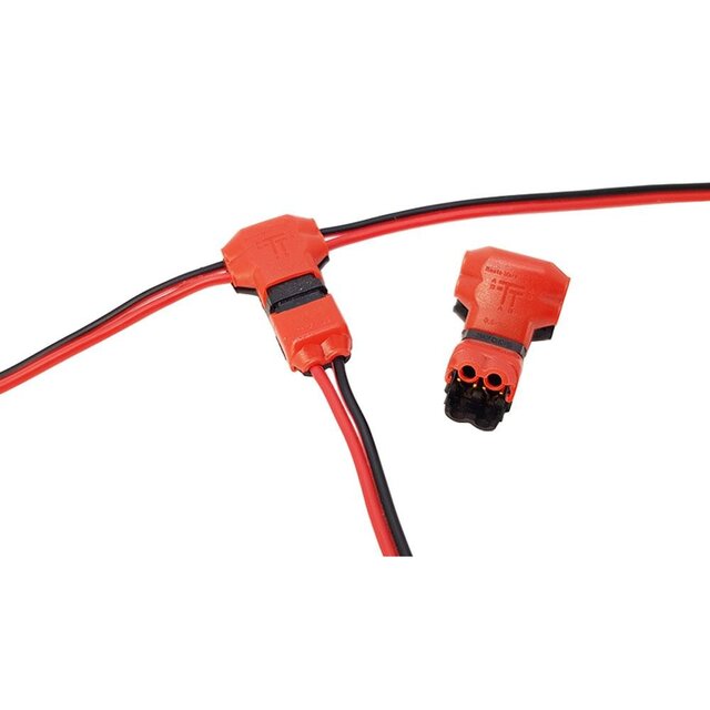 3 weg T koppelstuk voor LED strips - T splitter Draad doorsnede: 18-24AWG