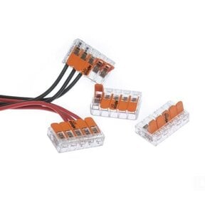 WAGO 221-415 LED strip Lasklem voor 5 kabels - 5 draads - kabel splitter - WAGO
