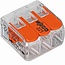 Wago lasklemmen  WAGO 221-413 Lasklem voor 3 kabes - 3 draads - kabel splitter - WAGO