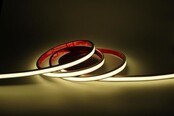 Waterdichte LED strip COB 9W 1020LM 480LED's p/m 24VDC IP68 warm wit 3000K 5m rol