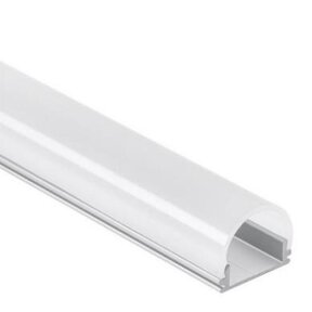 LED profiel half rond inclusief opaal klikafdekking 16,85mm x 12,92mm - 16ALU