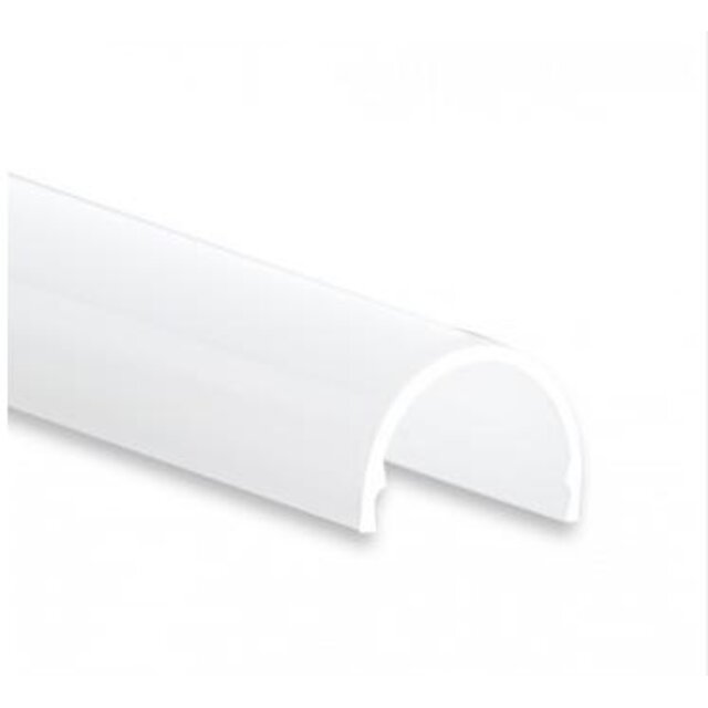 LED profiel half rond inclusief afdekking 16,85mm x 12,92mm - 16ALU