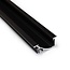 Luksus LED profielen 10x LED inbouw wandprofiel inclusief opaal afdekking 3 meter 53mm x 13,5mm - F8ZWART
