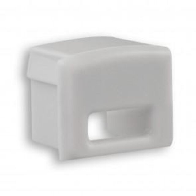 06ALU eindkapje met kabeldoorvoer