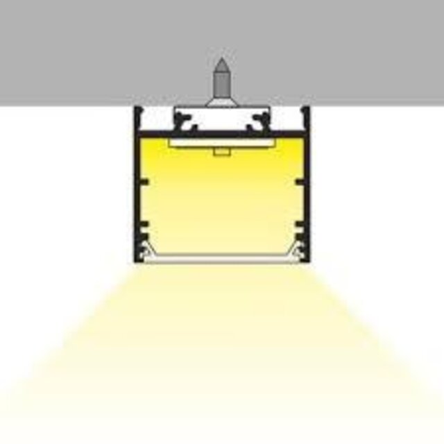 Wit LED XL profiel inclusief afdekking 33,4mm x 29,6mm - XL11WIT