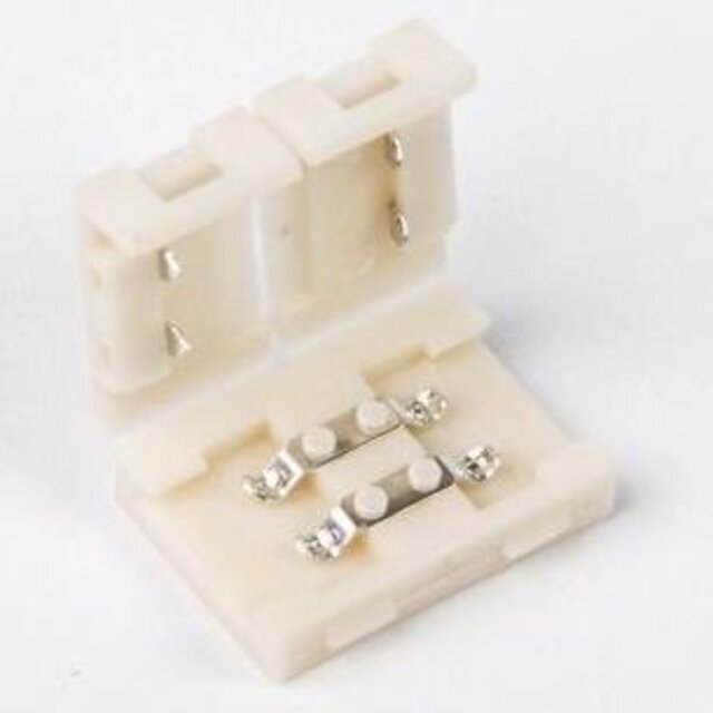 8mm LED strip klik connector - koppelstuk - soldeervrij - ip20