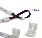 RGB LED strip koppelstuk met 2-zijdig draad 10mm