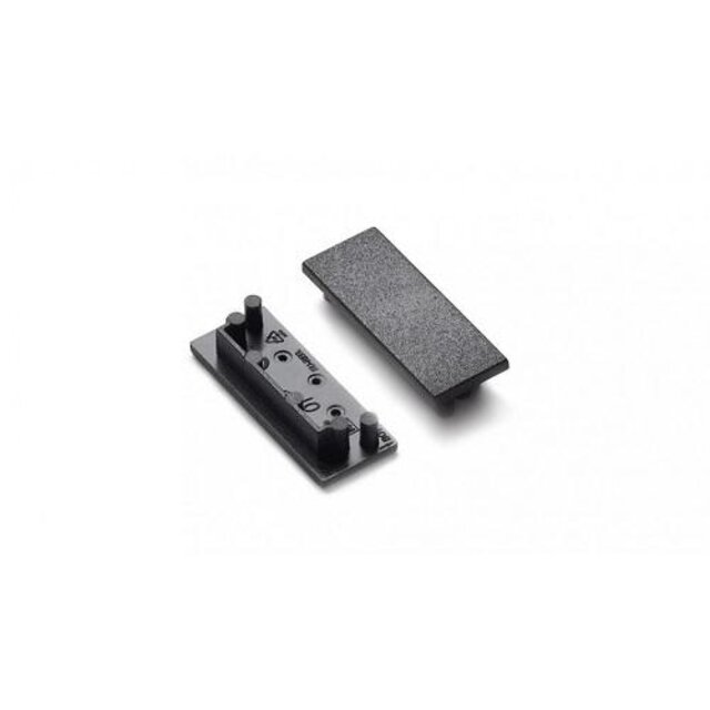 Eindkapje zonder kabeldoorvoer XL10ZWART