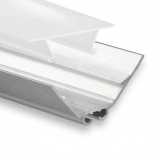 LED hoekprofiel opaal klikafdekking 25mm x 25mm - C15ALU