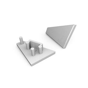 Eindkap set van 2 voor LED profiel C-SLIM14ALU