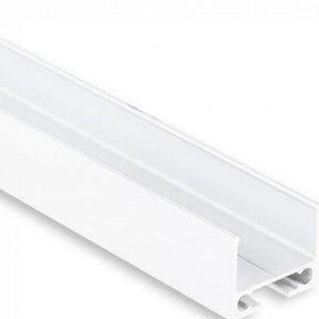 LED profiel ophang systeem / Kabelgoot 1 meter 16,8mm x 12,97mm - PL10WIT