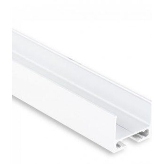 LED profiel ophang / Kabelgoot 2 meter 16,8mm x 12,97mm - PL10WIT