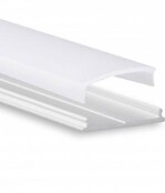 Buigbaar LED profiel 18mm x 2,3mm inclusief opaal klikafdekking - 13ALU