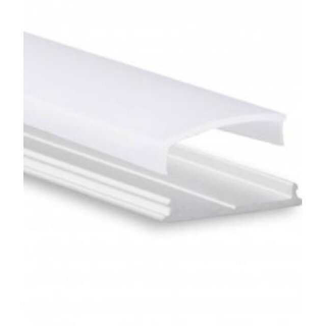 Buigbaar LED profiel 18mm x 2,3mm inclusief opaal klikafdekking - 13ALU