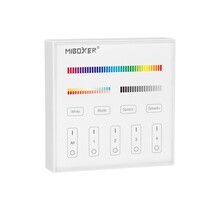 RGBCCT LED wanddimmer – Draadloos - 4 zone - Miboxer B4