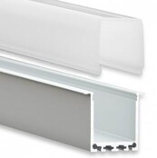 LED XL inbouw profiel met afdekking 36,79mm x 26mm XL07ALU