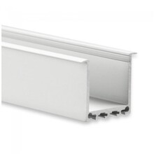 LED XL inbouw profiel met afdekking 36,79mm x 26mm XL07ALU