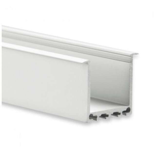 LED XL inbouw profiel met afdekking 36,79mm x 26mm XL07ALU