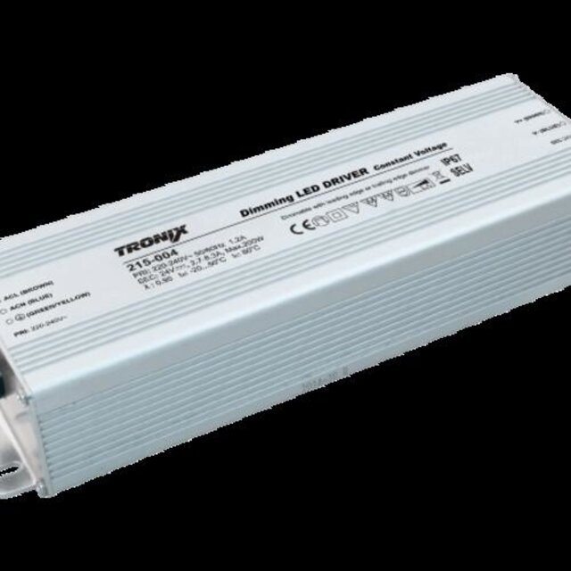 LED voeding 24v 200w dimbaar - IP67 - Fase afsnijding tronix 215-004