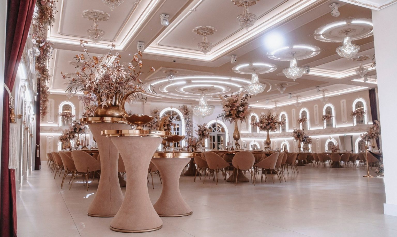 LED verlichting voor trouwzaal