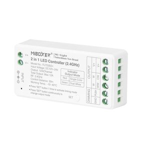 2 in 1  LED controller Single Color/Dual White LED strips - Miboxer FUT035S+