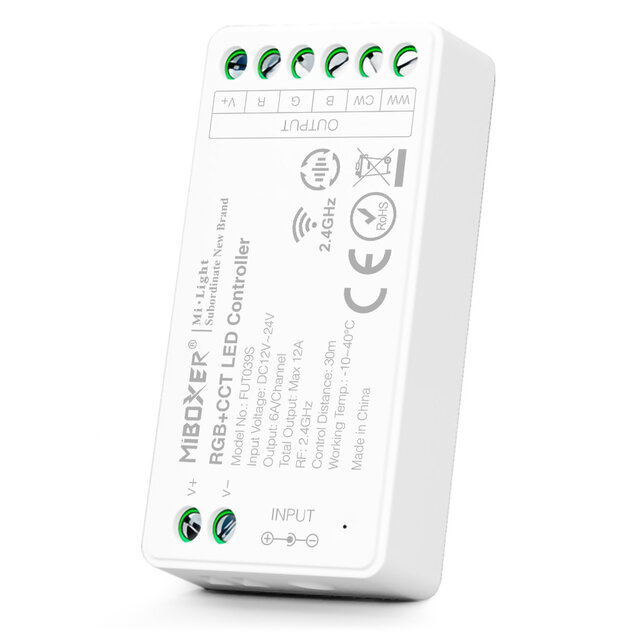 Draadloze RGBCCT LED controller - MIBOXER FUT039S
