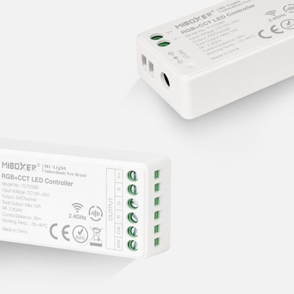 Miboxer Draadloze RGBCCT LED controller - MIBOXER FUT039S