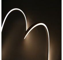 Neon Flex LED strip 24 volt 3000 kelvin warm wit 9,6W 1000LM 6x12mm IP65 – 10 meter