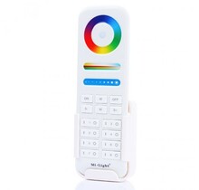 Zigbee LED afstandsbediening WIT + wandhouder – 8 zones – FUT089Z