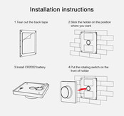 Zwarte LED wanddimmer – Draadloos – Miboxer K1-B