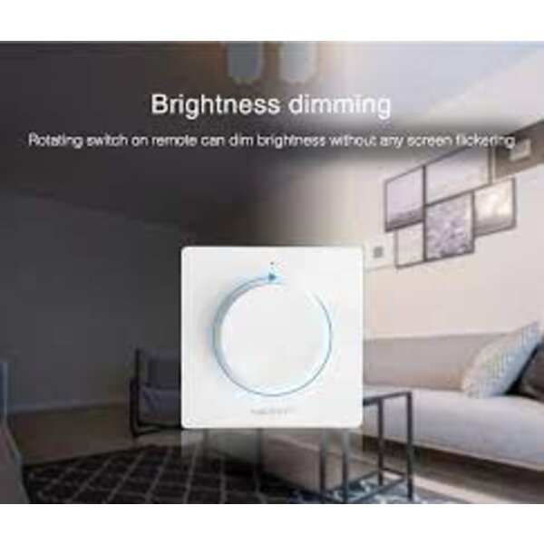 Miboxer Witte enkel kleurige LED wanddimmer – Draadloos – Miboxer K1B