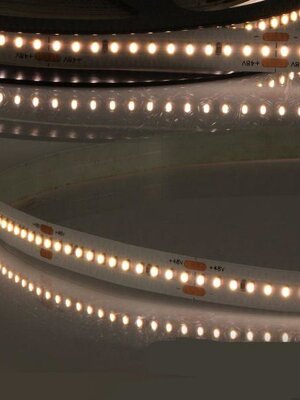 LED strip warm wit 3000k 11W 1100LM 182LED p/m 48VDC IP20 CRI93 - 5 meter