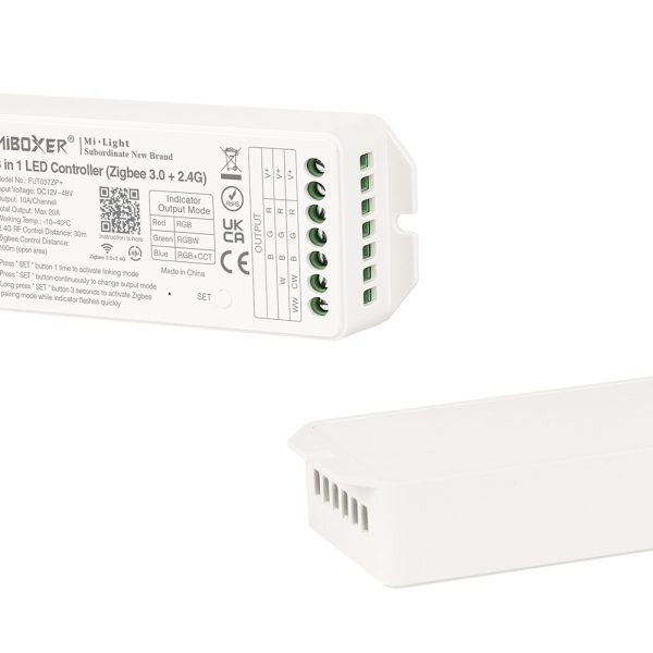 Miboxer 2 in  1 Zigbee + 2,4ghz LED controller om enkel kleurige / dual white LED strips te bedienen - FUT037ZP+ 12V/24V/48V