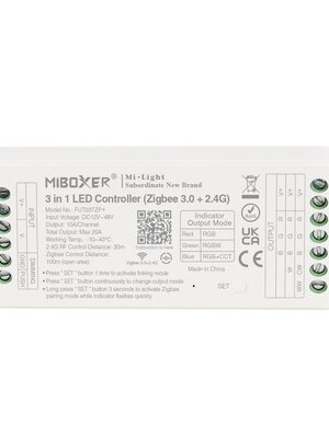 2 in  1 Zigbee + 2,4ghz LED controller om enkel kleurige / dual white LED strips te bedienen - FUT037ZP+ 12V/24V/48V