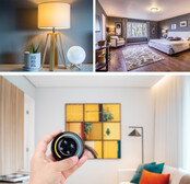 Dual white LED wanddimmer Wit – Draadloos 1 zone - Rond model Miboxer S1-BW