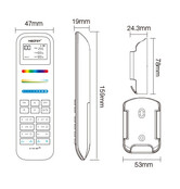 LED strip afstandsbediening - 100 zones - Miboxer FUT100