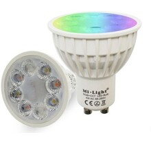 Instelbare GU10 LED Spot RGB+CCT (RGBCCT & 2700K-6500K)